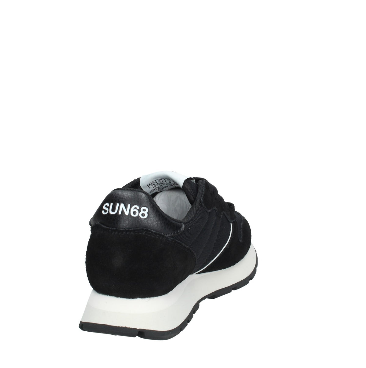Z46204 SUN 68 SNEAKERS DONNA ALLY GLITTER TEXTILE NERO