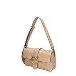 PINKO BORSA DONNA A SPALLA LOVE ONE CLASSIC SLOUCHY IN PELLE LAVATA