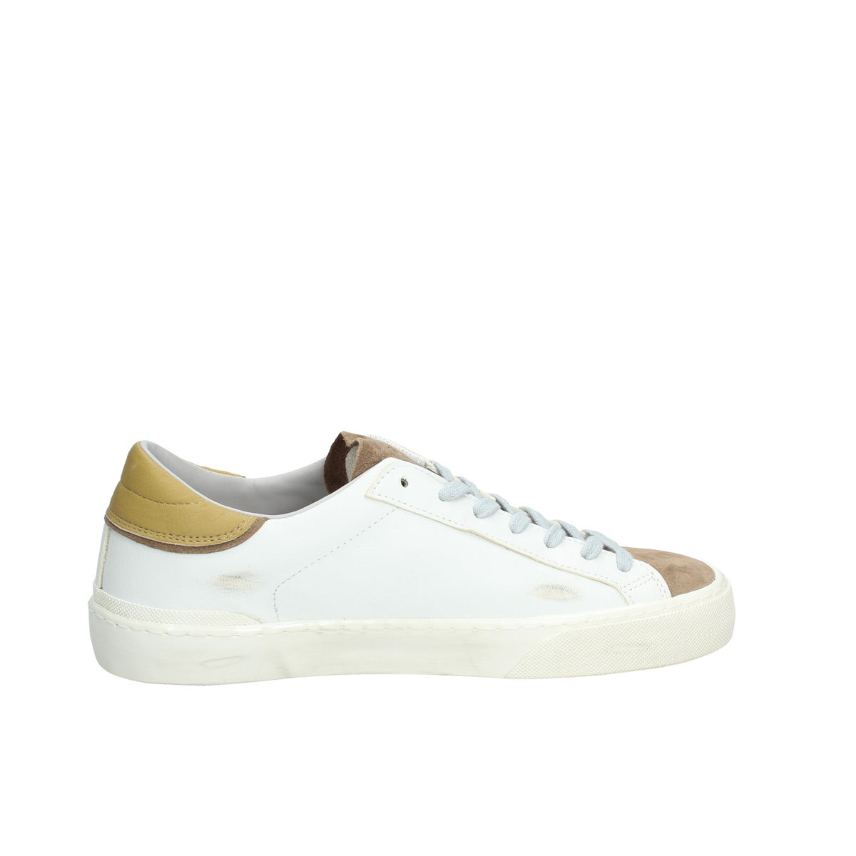 HILL LOW SCRATCH SNEKERS UOMOWHITE-MUSTARD