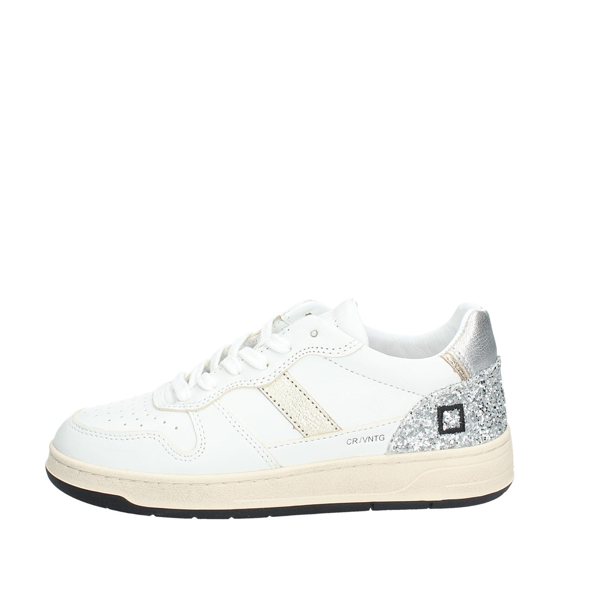 COURT 2.0 VINTAGE CALF WHITE- SILVER SNEAKERS DONNA