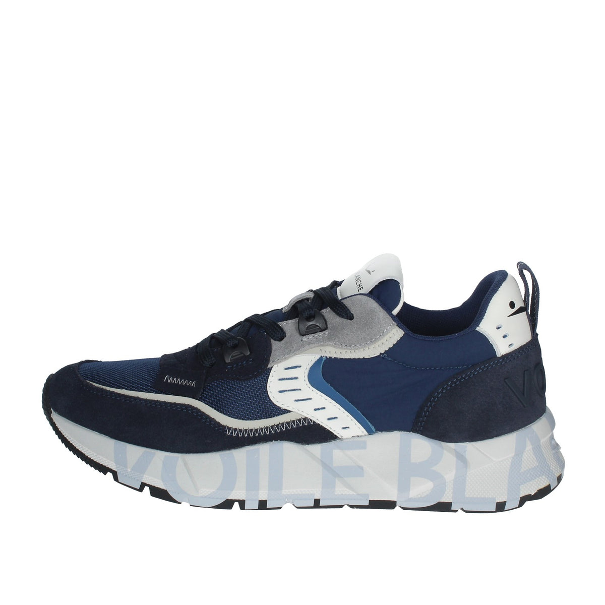 VOILE BLANCHE SNEAKERS UOMO CLUB 01 IN SUEDE E TESSUTO TECNICO