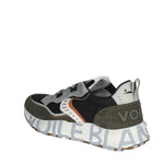 VOILE BLANCHE SNEAKERS UOMO IN PELLE SCAMOSCIATA E TESSUTO TECNICO