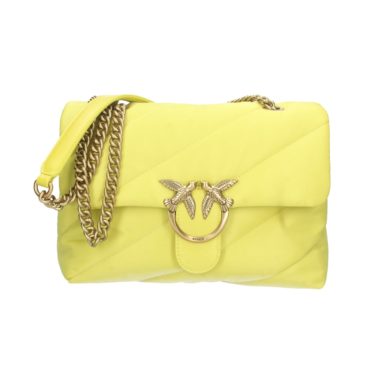 Borsa a tracolla Love Bag tessuto riciclato trapuntato
