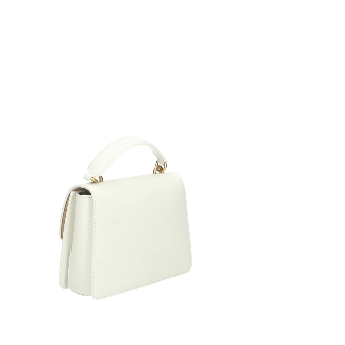 PINKO BORSA DONNA IN PELLE LOVE ONE TOP HANDLE MINI LIGHT BIANCO