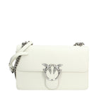 PINKO BORSA DONNA IN PELLE LOVE ONE CLASSIC DC SIMPLY FINITURE ARGENTO