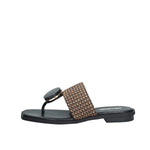 Noa Harmon Margot –Sandalo Infradito Donna Nero/Cuoio