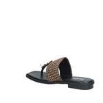 Noa Harmon Margot –Sandalo Infradito Donna Nero/Cuoio