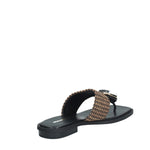 Noa Harmon Margot –Sandalo Infradito Donna Nero/Cuoio