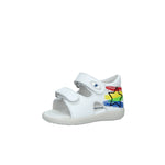 FALCOTTO BARRAL - SANDALO CON STAMPE - BIANCO