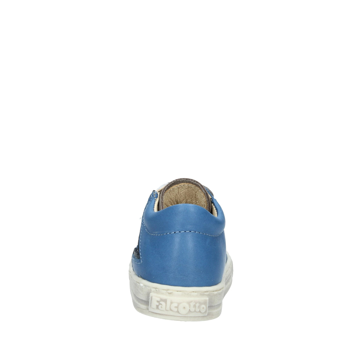FALCOTTO PERTA - Sneaker in nappa con stella - Grigio-Bianco-Azzurro