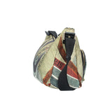 BORSA HOBO MAYA CON STAMPA PLANETARIUM CLASSIC E FINITURA IN PELLE COLORE NERO
