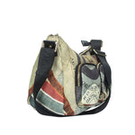 BORSA HOBO MAYA CON STAMPA PLANETARIUM CLASSIC E FINITURA IN PELLE COLORE NERO