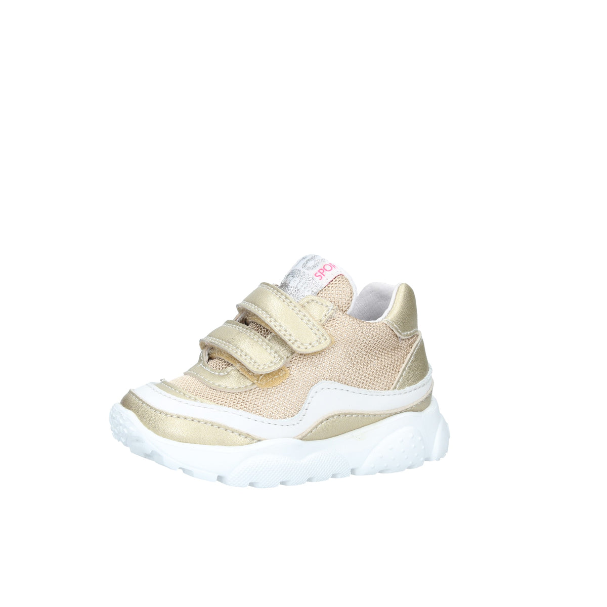 FALCOTTO AMANTEA VL.Sneaker in suede metallizzato e tessuto tecnico - Platino-Rosa