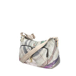 BORSA HOBO MAYA CON STAMPA PLANETARIUM CLASSIC E FINITURA IN PELLE COLORE NERO