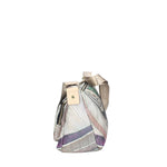 BORSA HOBO MAYA CON STAMPA PLANETARIUM CLASSIC E FINITURA IN PELLE COLORE NERO