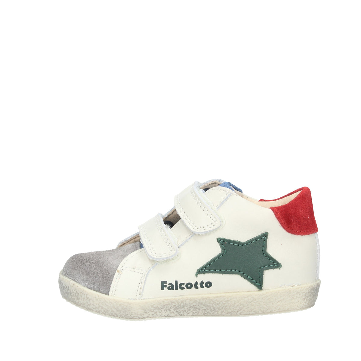 FALCOTTO ALNOITE HIGH VL - Sneakers in pelle e suede - Bianco-Grigio