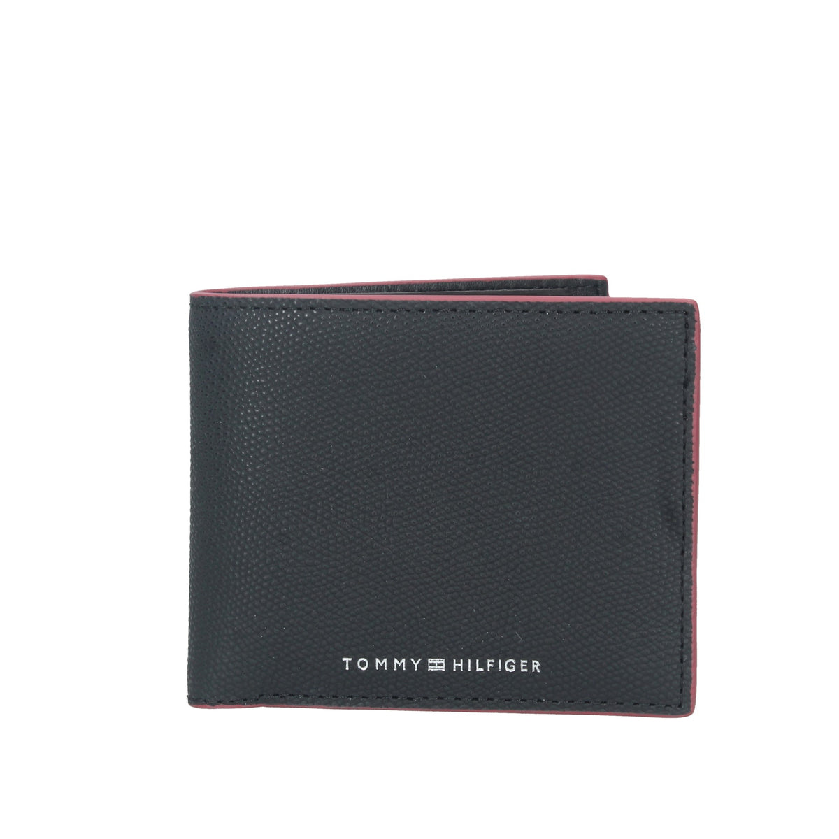 Tommy Hilfiger TH Struc Leather CC and Coin Wallet Black