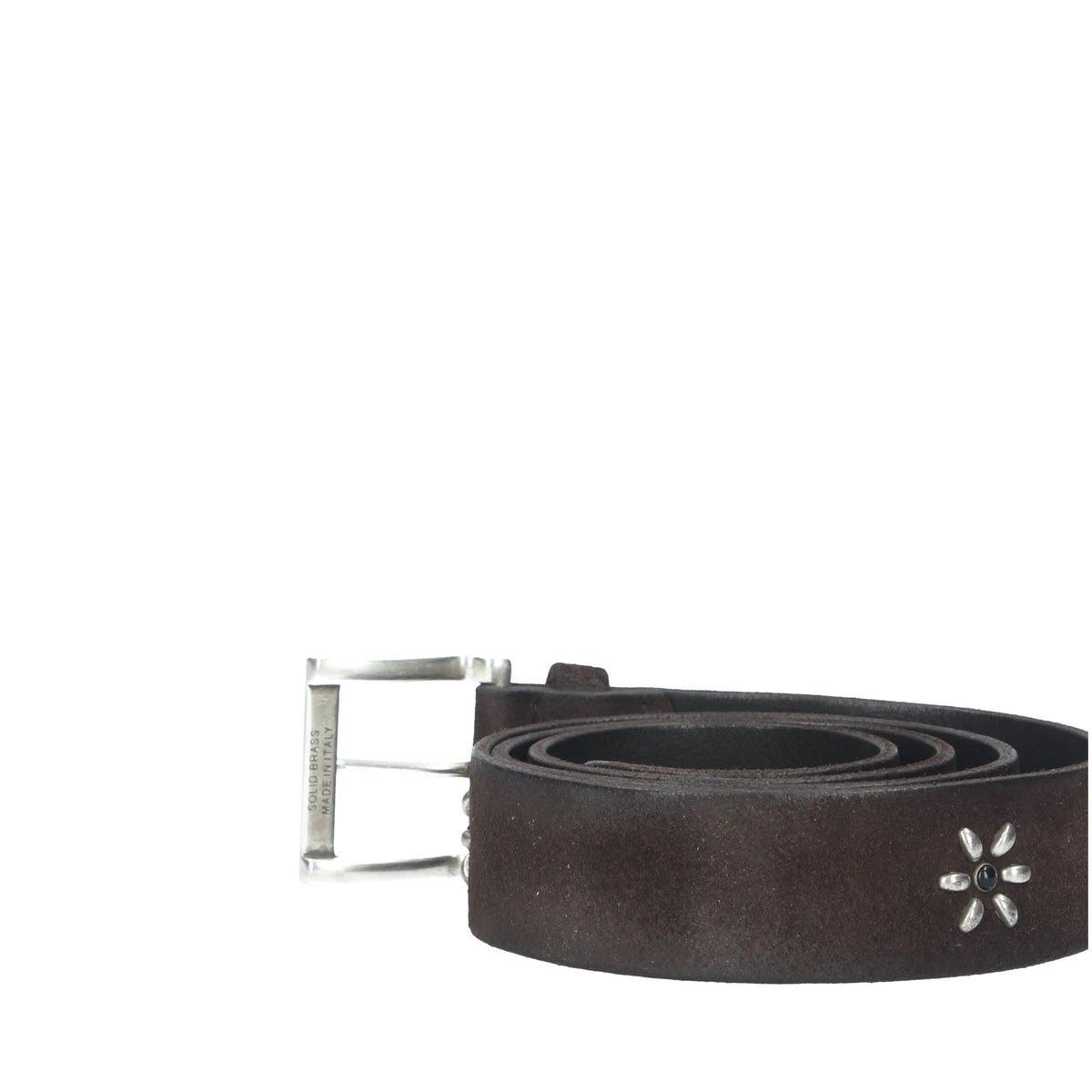 Cintura Bull Soft in cuoio con cabochon