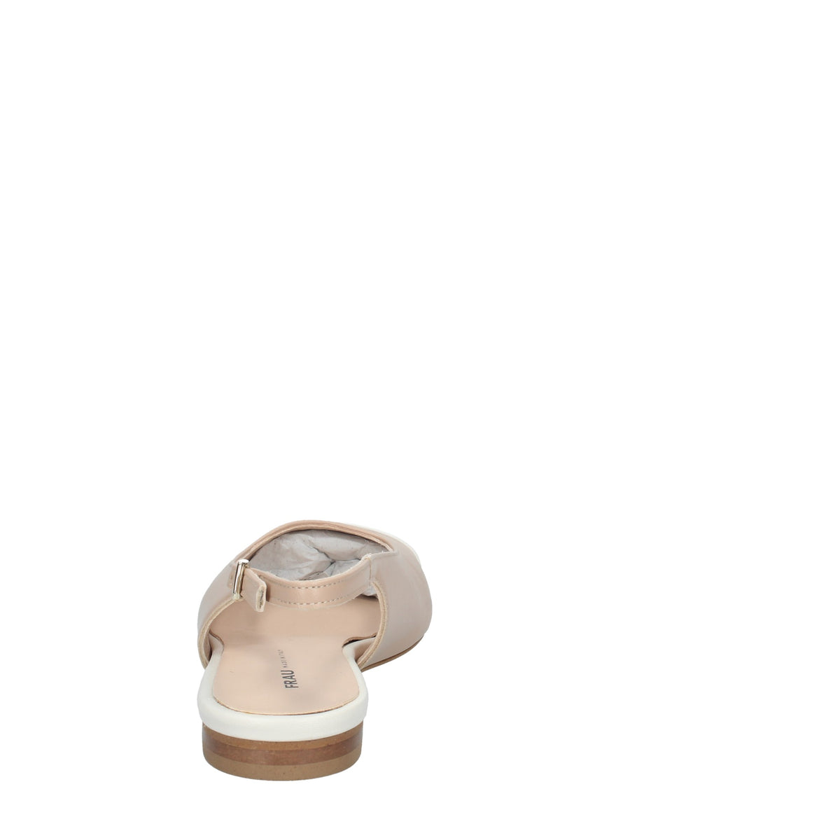 SLINGBACK IN PELLE CON PUNTA SEMIQUADRA