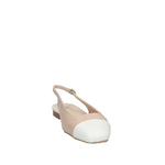 SLINGBACK IN PELLE CON PUNTA SEMIQUADRA