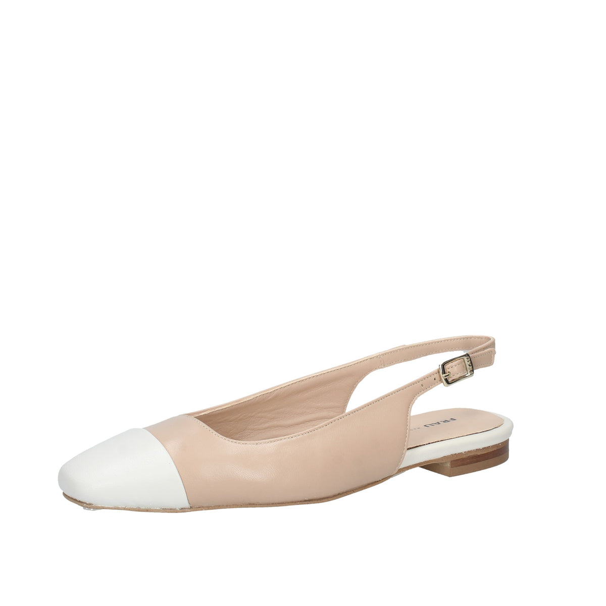 SLINGBACK IN PELLE CON PUNTA SEMIQUADRA