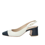 SLINGBACK CON TACCO IN PELLE BICOLORE