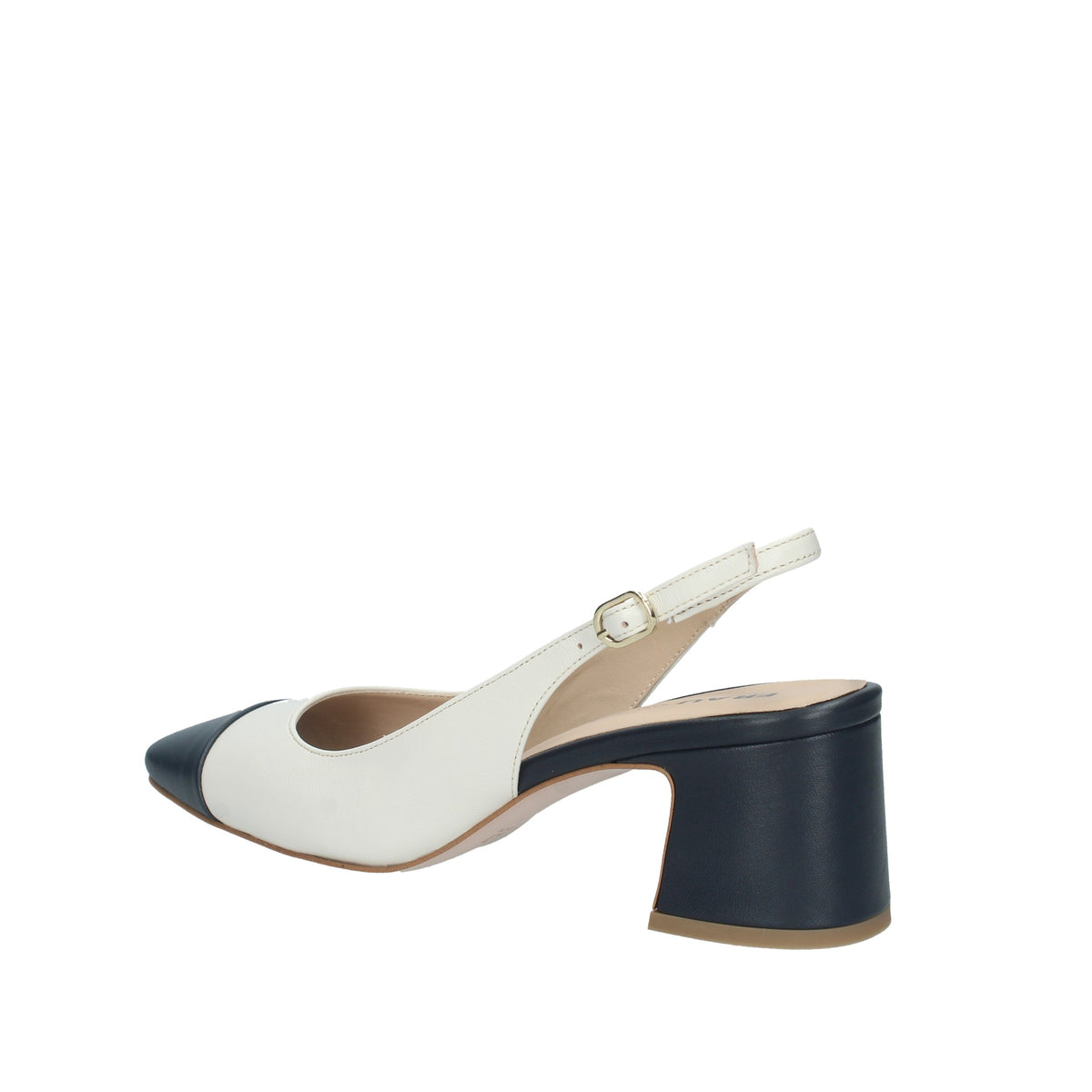 SLINGBACK CON TACCO IN PELLE BICOLORE