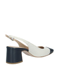 SLINGBACK CON TACCO IN PELLE BICOLORE