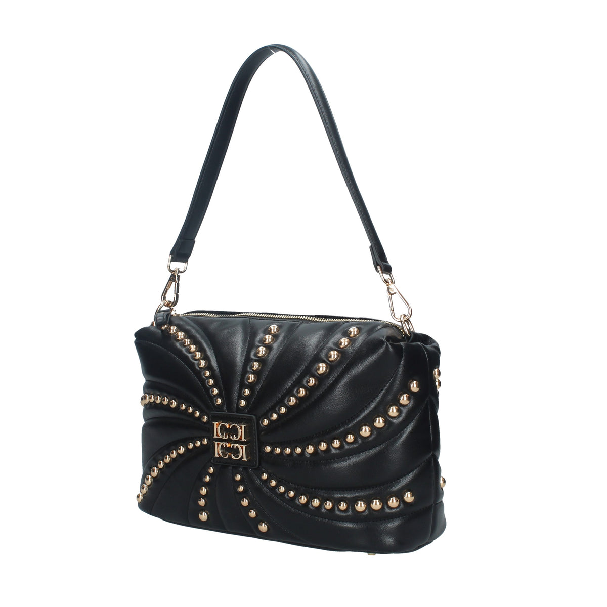 BORSA DONNA A SPALLA OYSTER STUDS MEDIA