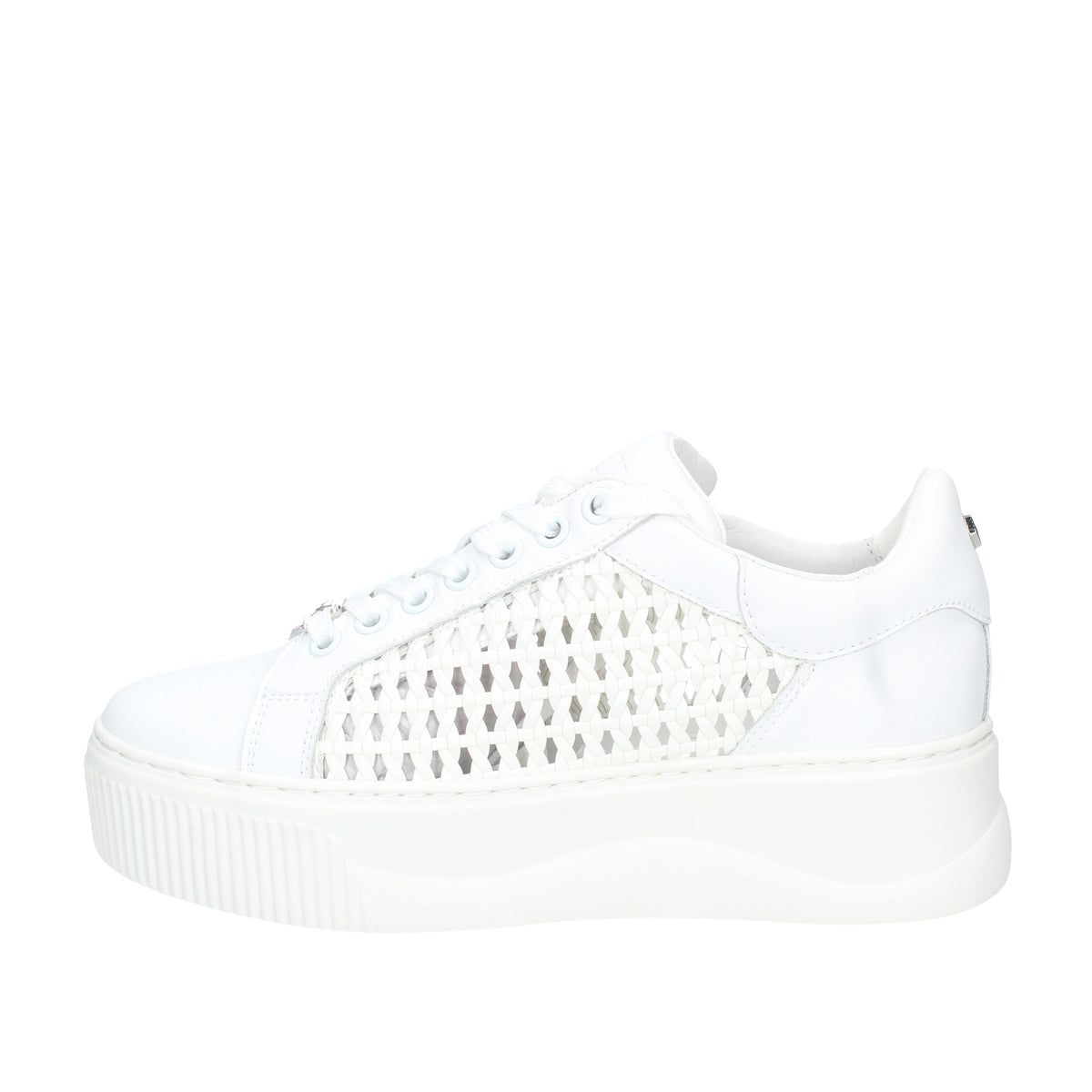 SNEAKER DONNA IN PELLE INTRECCIATA