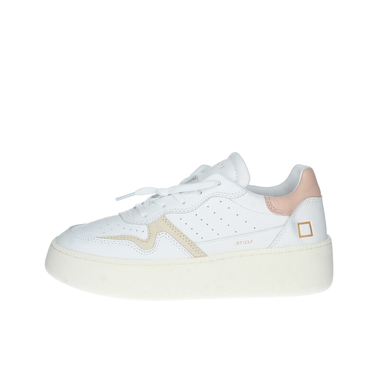 STEP CALF WHITE-PINK