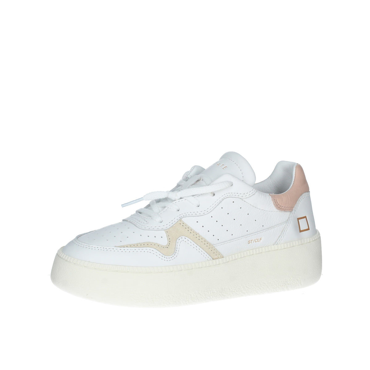 STEP CALF WHITE-PINK