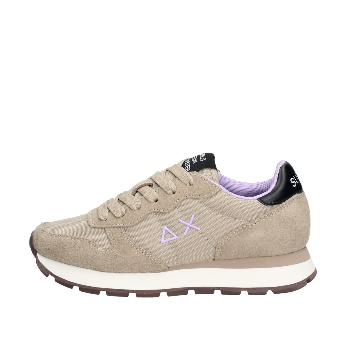 Z46202 SUN 68 SNEAKERS DONNA ALLY BEIGE SCURO