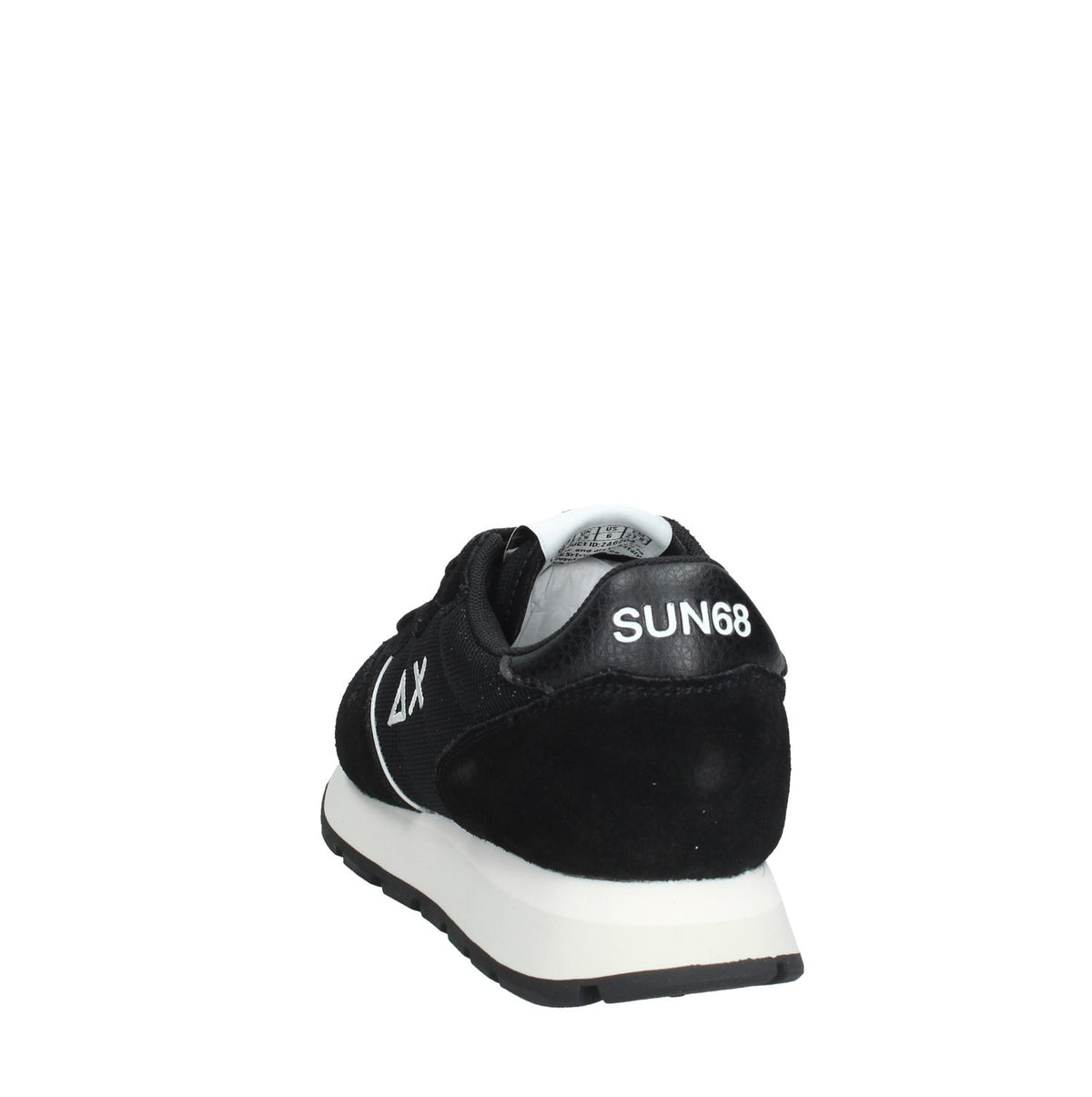 Z46204 SUN 68 SNEAKERS DONNA ALLY GLITTER TEXTILE NERO