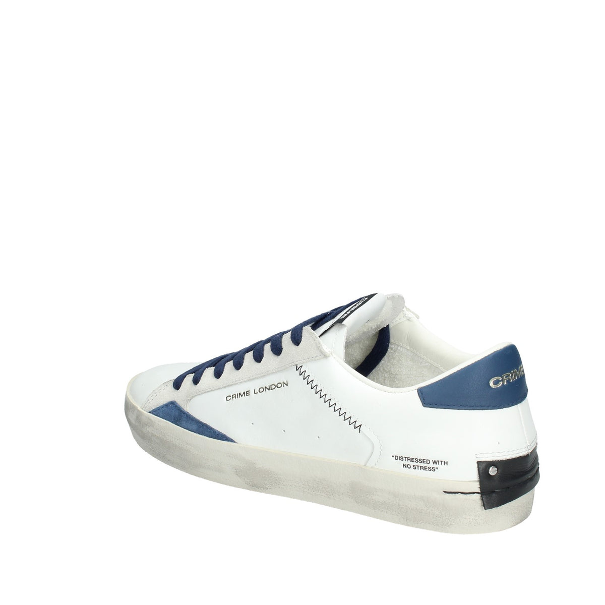 CRIME LONDON SNEAKERS UOMO DISRESSED IN PELLE