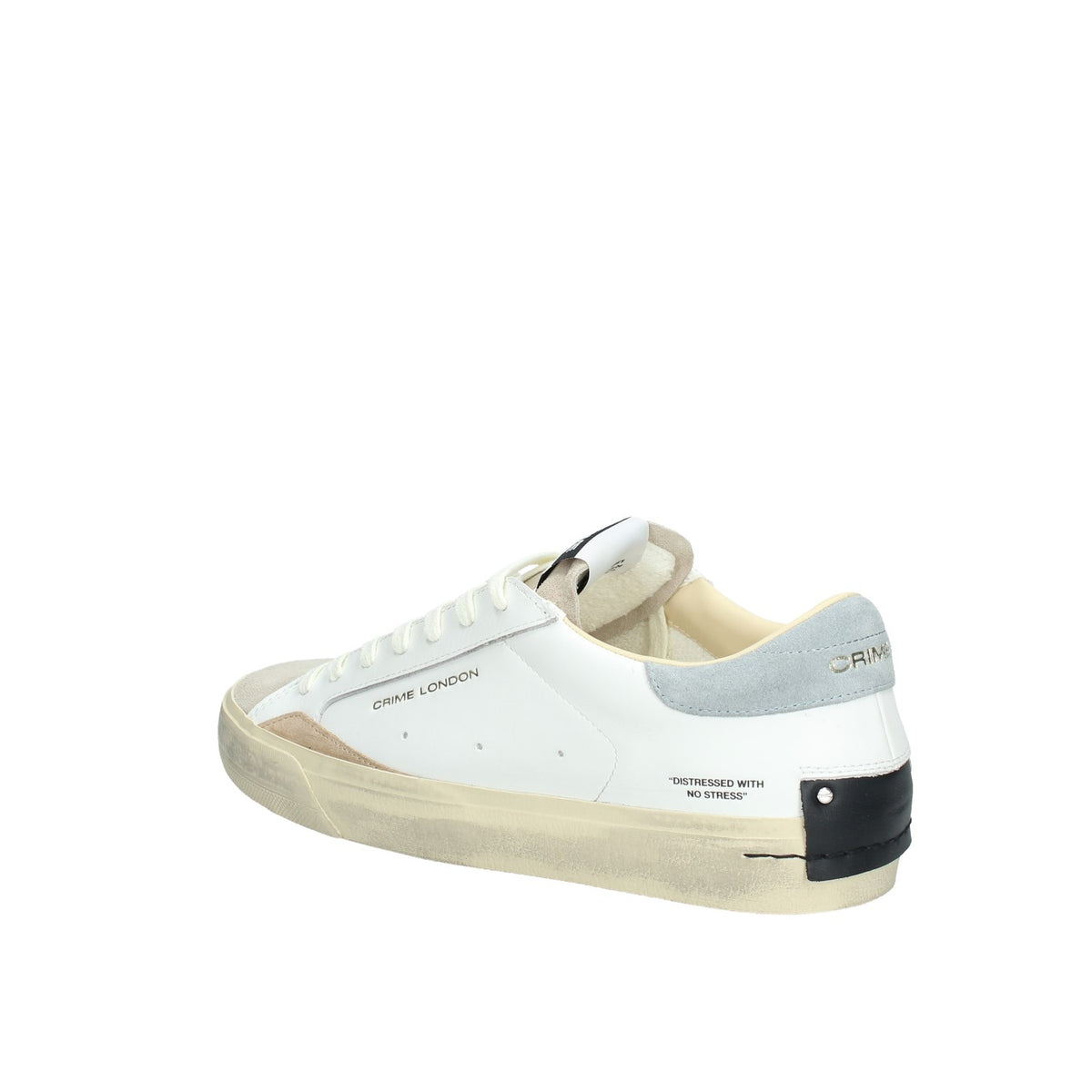 19050PP8_10 CRIME LONDON SNEAKERS UOMO IN PELLE MOD. DISTRESSED