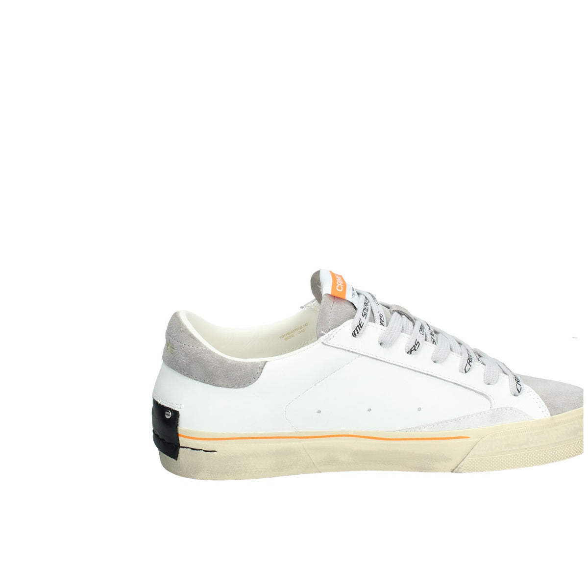 19054PP8_10 CRIME LONDON SNEAKERS BASSA UOMO IN PELLE E SUEDE MOD. DISTRESSED MOSS TAUPE