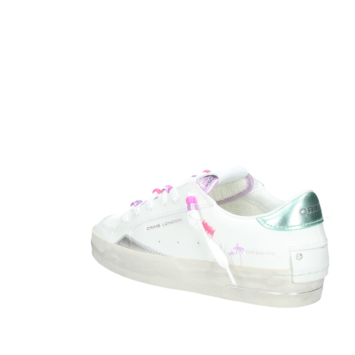 CRIME LONDON SNEAKERS DONNA IN PELLE MODELLO SK8 DELUXE