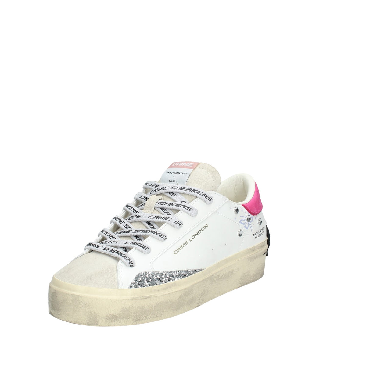 25073AA8_10 DISTRESSED SNEAKERS DONNA