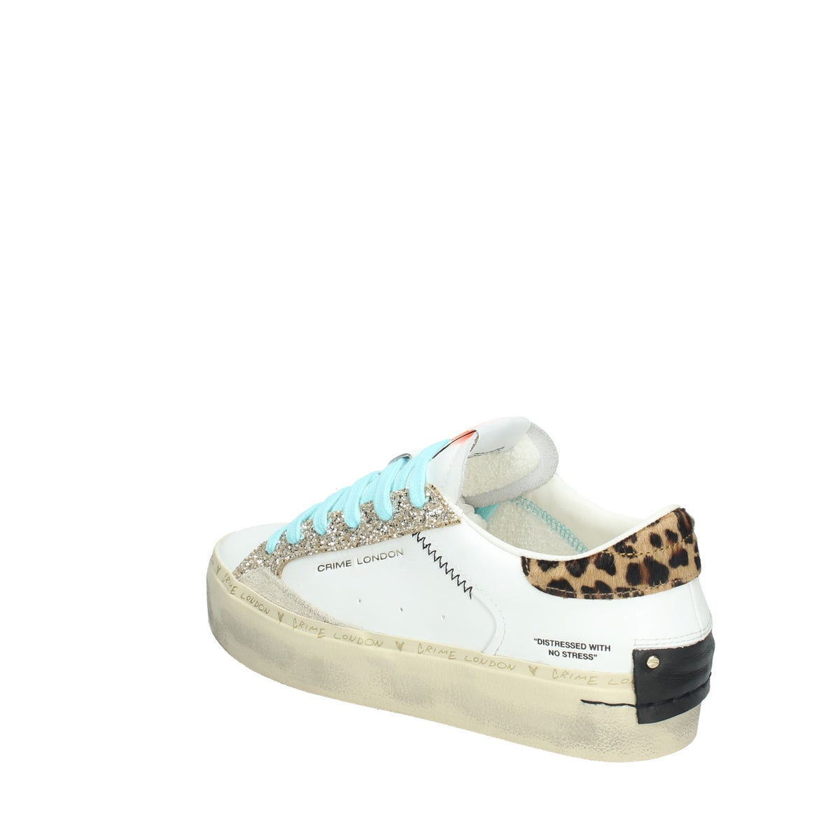 CRIME LONDON SNEAKERS DONNA DISRESSED PLATFORM TROPICAL GOLD