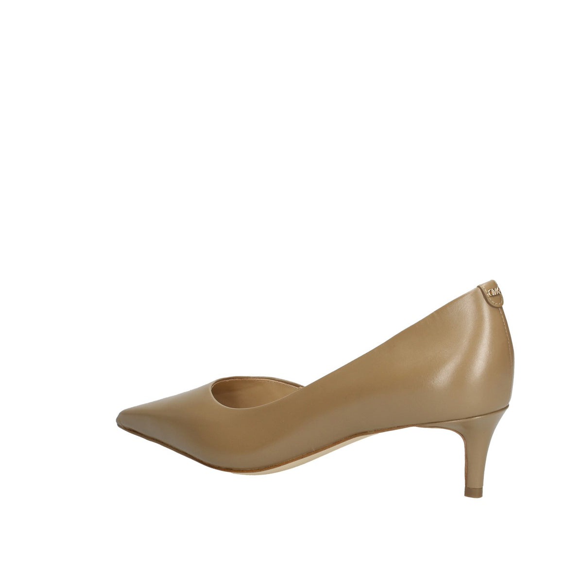 MICHAEL KORS DECOLLETE' IN PELLE TACCO BASSO CON SCOLLO