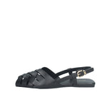 SANDALO DONNA SLING FLAT INTRECCIATO