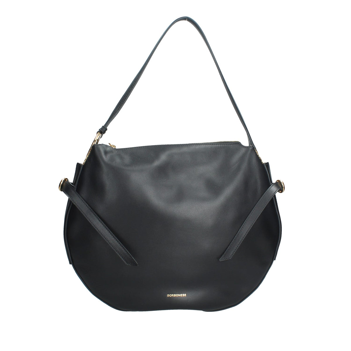 BORBONESE BRIDLEBORSA A SPALLA IN PELLE HOBO MEDIUM