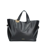 BORBONESE BORSA DONNABRIDLE A MANO IN PELLE CON INSERTI IN AGNELLO