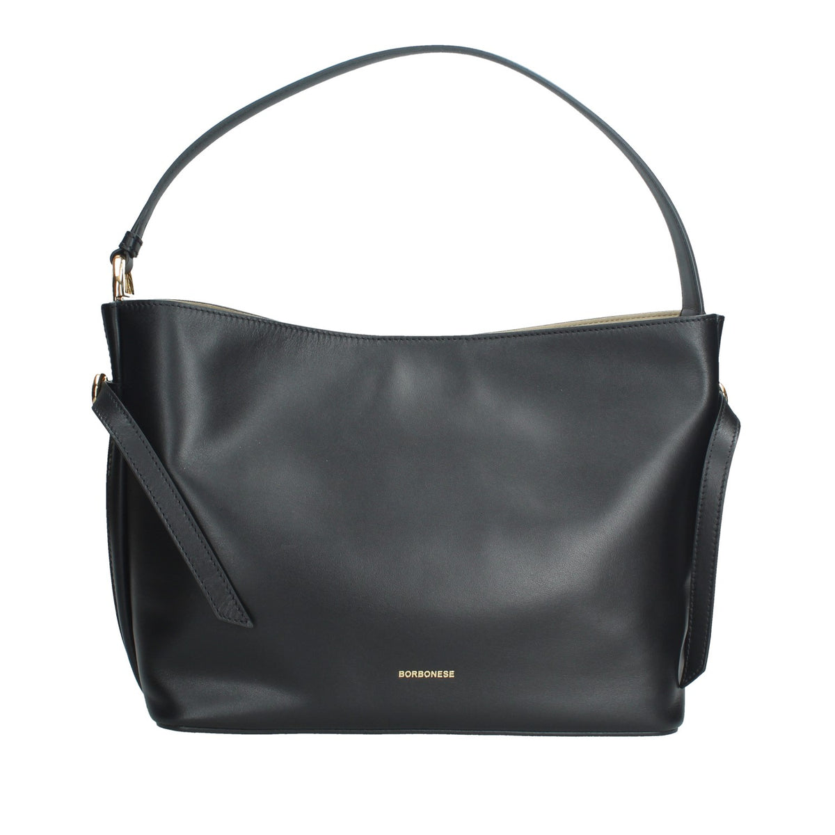 BORBONESE BORSA DONNA A SPALLASECCHIELLO IN PELLE