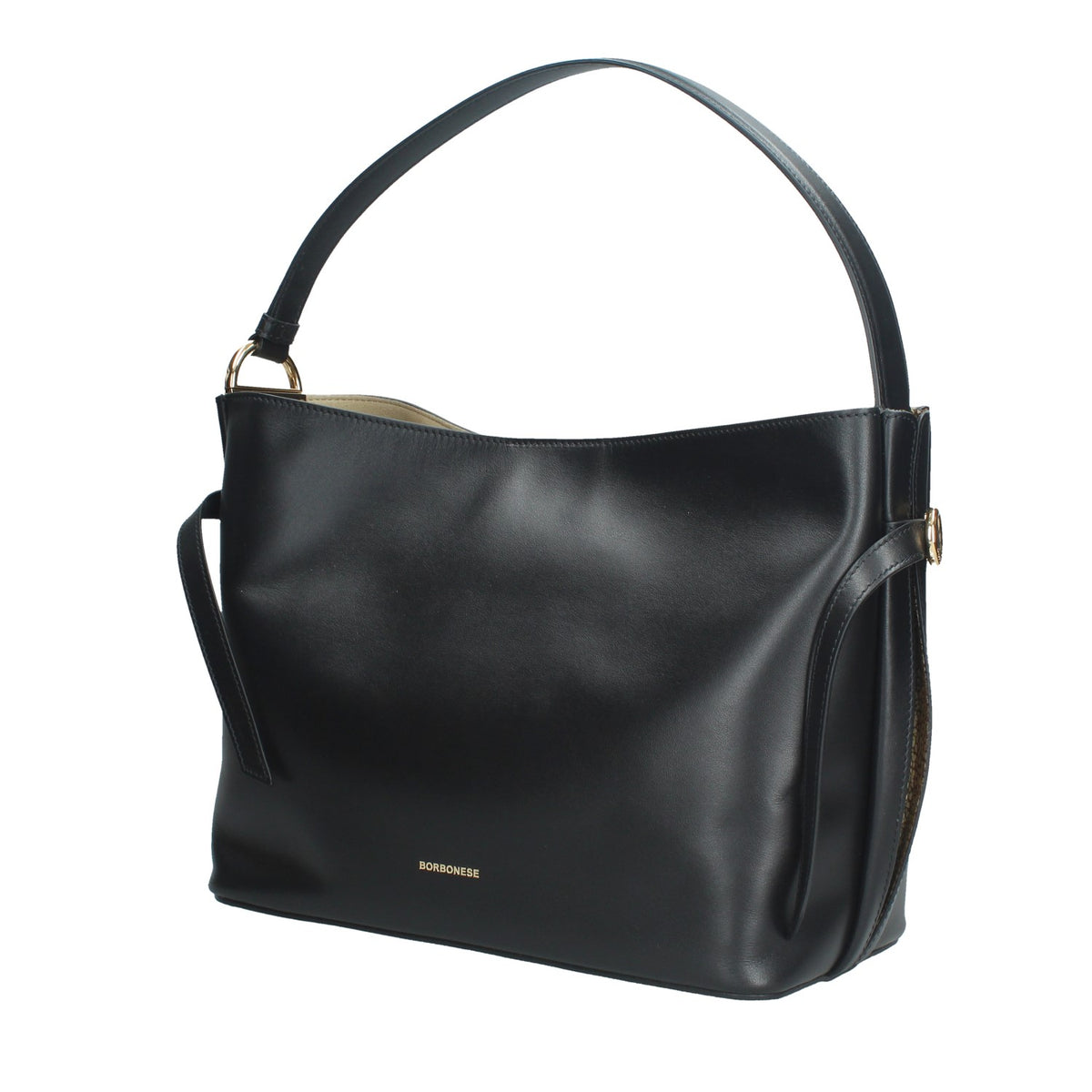 BORBONESE BORSA DONNA A SPALLASECCHIELLO IN PELLE