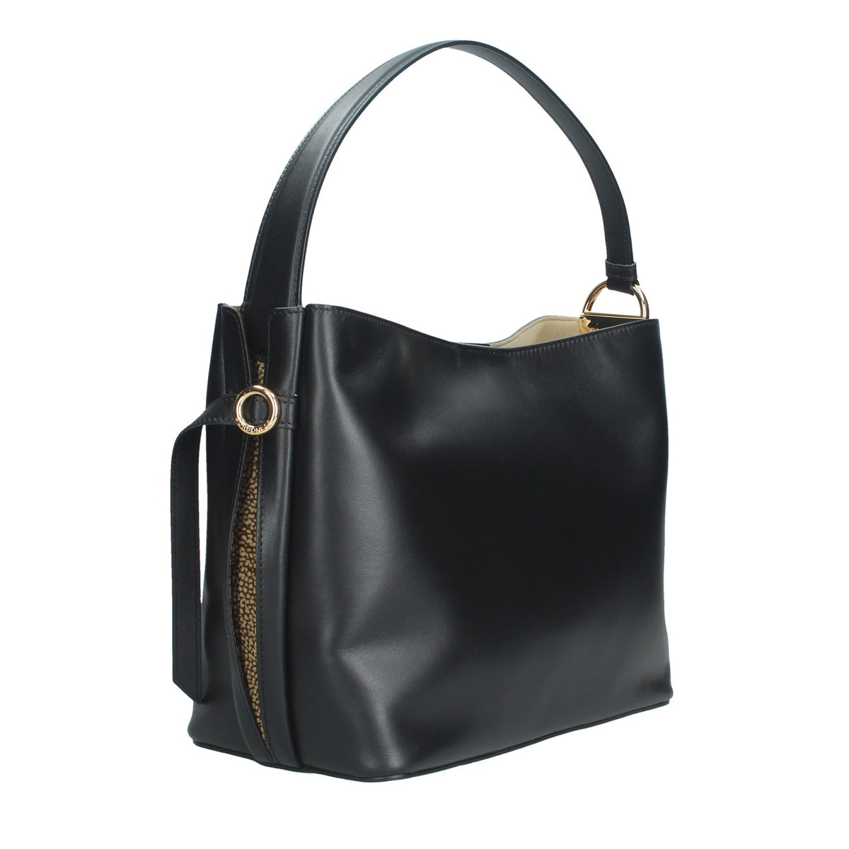 BORBONESE BORSA DONNA A SPALLASECCHIELLO IN PELLE