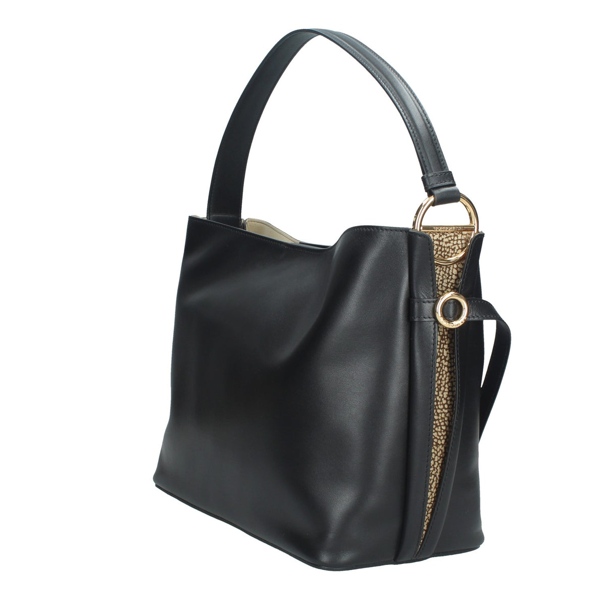 BORBONESE BORSA DONNA A SPALLASECCHIELLO IN PELLE