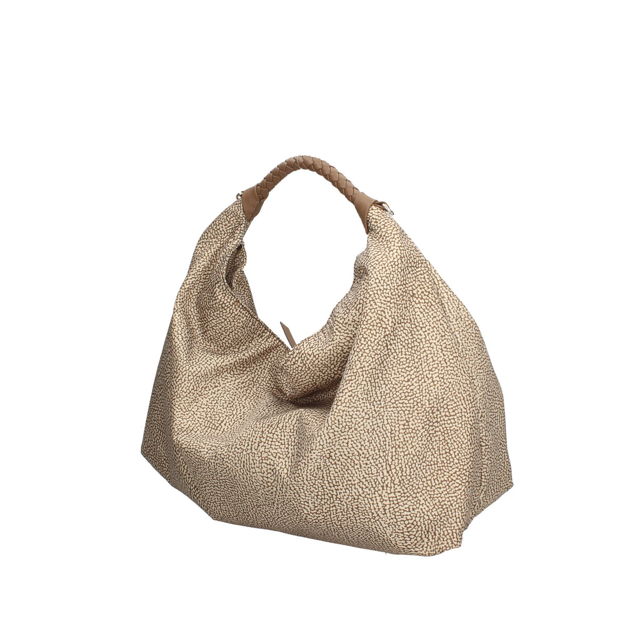 91010206 BD BORBONESE BORSA DONNA A MANO HOBOIN NYLON E PELLE