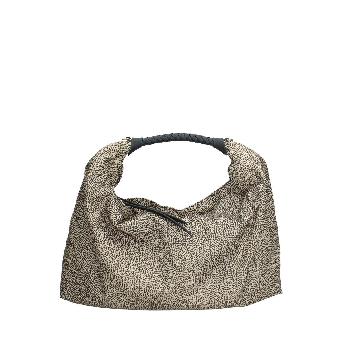 91010206 BD BORBONESE BORSA DONNA A MANO HOBOIN NYLON E PELLE